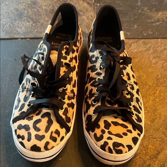 Kate Spade Keds Leopard Print Sneakers size 7.5 - Picture 3 of 8